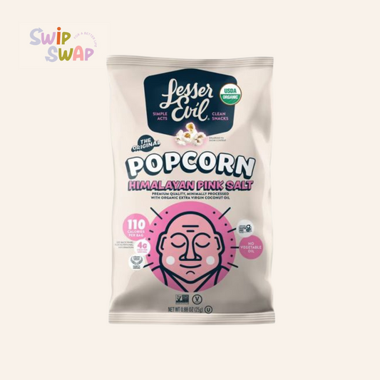 LesserEvil Himalayan Pink Salt Organic Popcorn