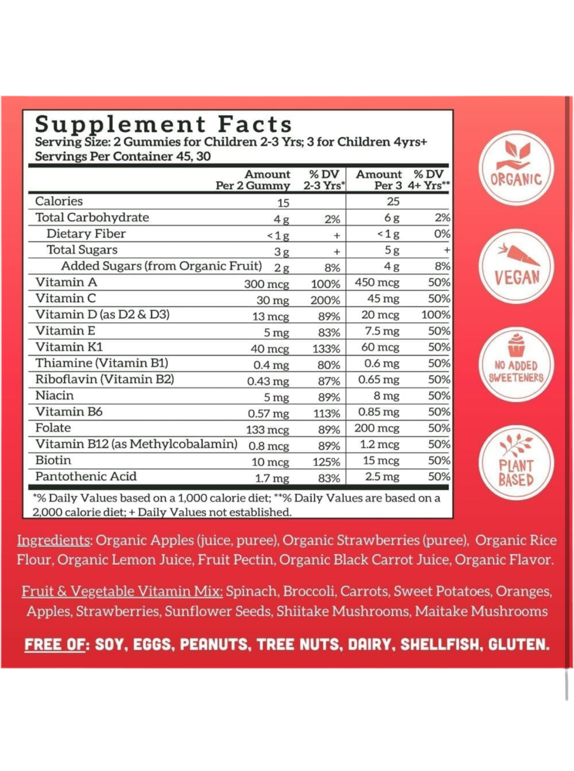 Gomitas Multi-vitamínico Llama Naturals